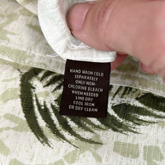 Mens Tasso Elba Island Tropical Print Button Down Shirt - Picture 2 of 8